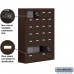 Salsbury Cell Phone Storage Locker - 7 Door High Unit (8 Inch Deep Compartments) - 20 A Doors and 4 B Doors - Bronze - Surface Mounted - Resettable Combination Locks